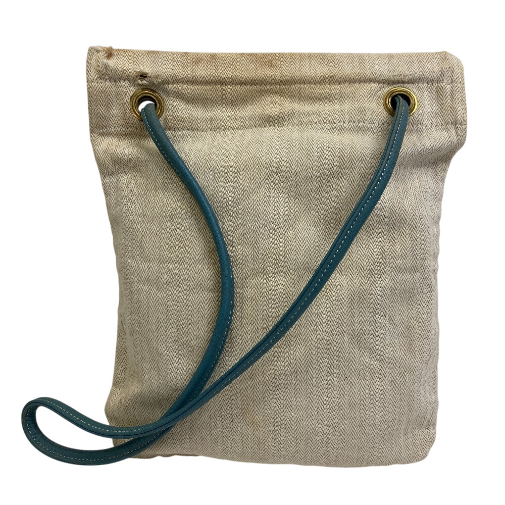HERMES Shoulder Bag Canvas, Leather blue Towar Aline PM Women