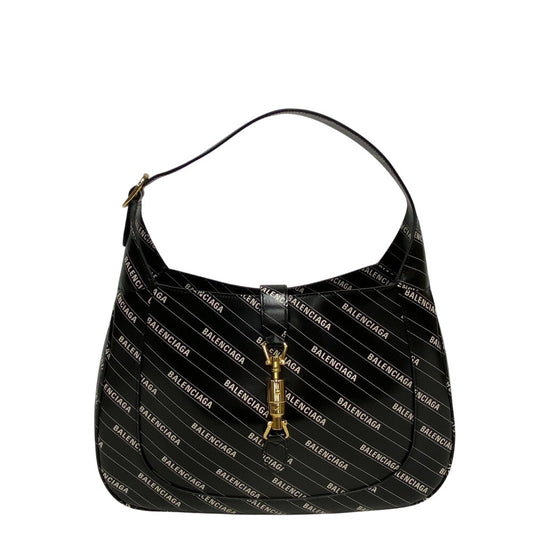 GUCCI Handbag 636712 leather black Valencia Shoulder Bag Jackie 1961 The Hacker Women