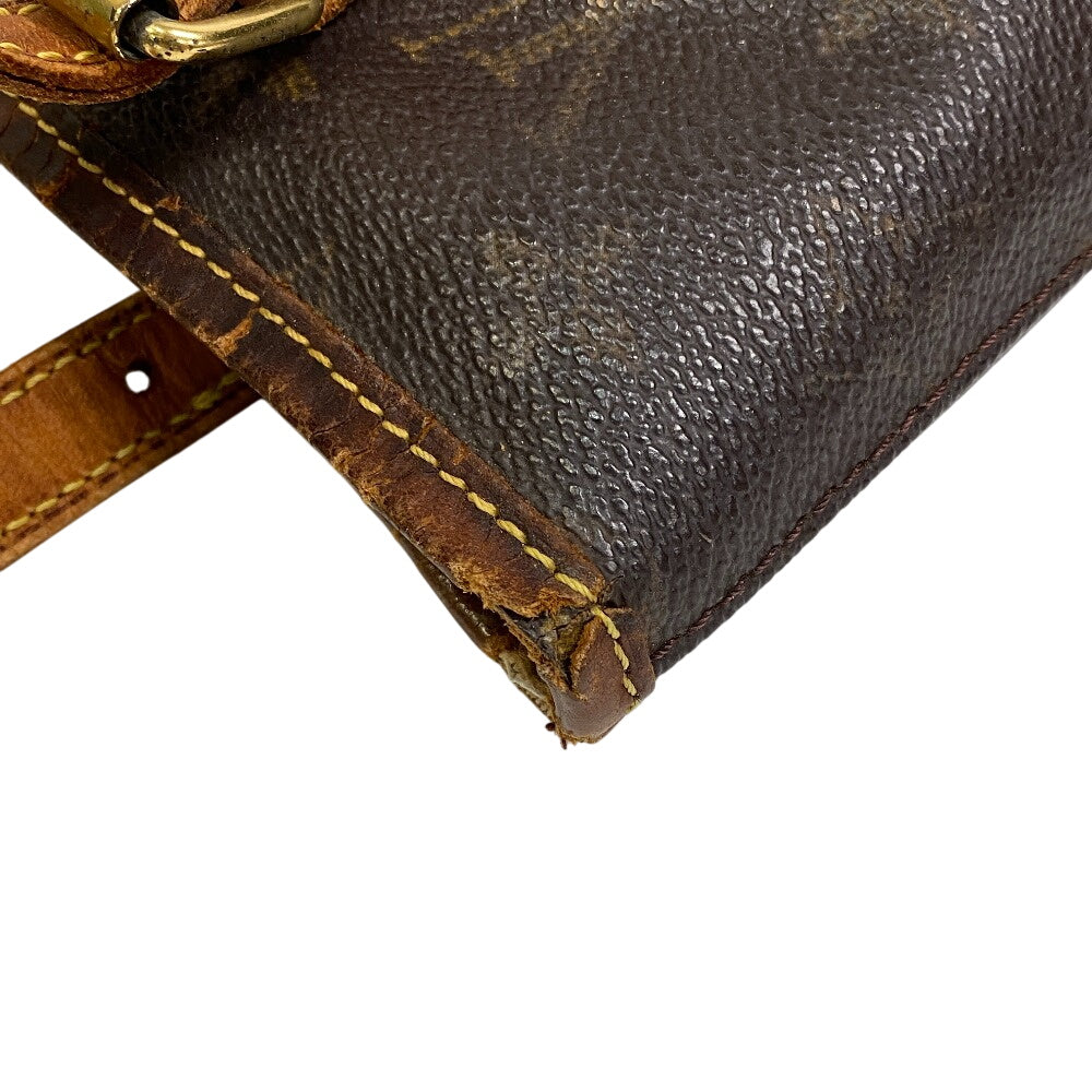 LOUIS VUITTON Tote Bag leather Brown Monogram BucketPM