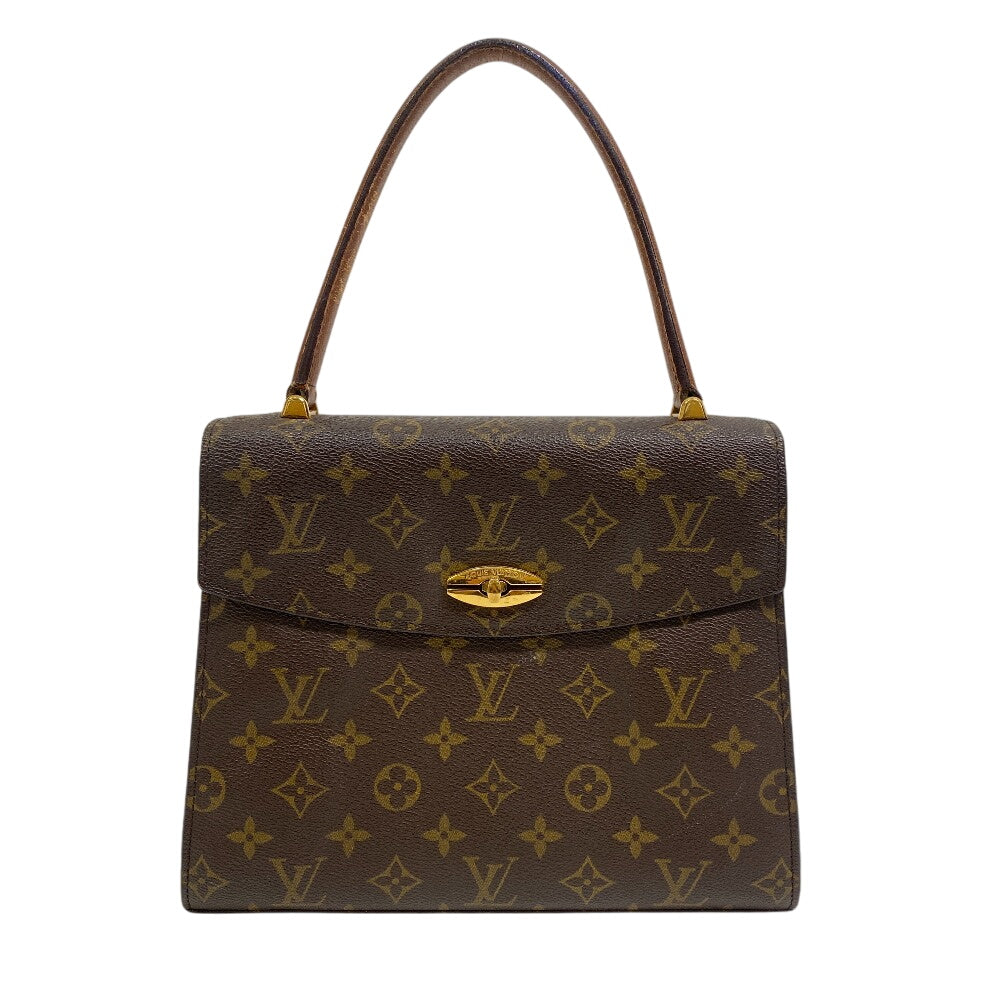 LOUIS VUITTON Handbag Monogram Brown Monogram Malesherbes Women