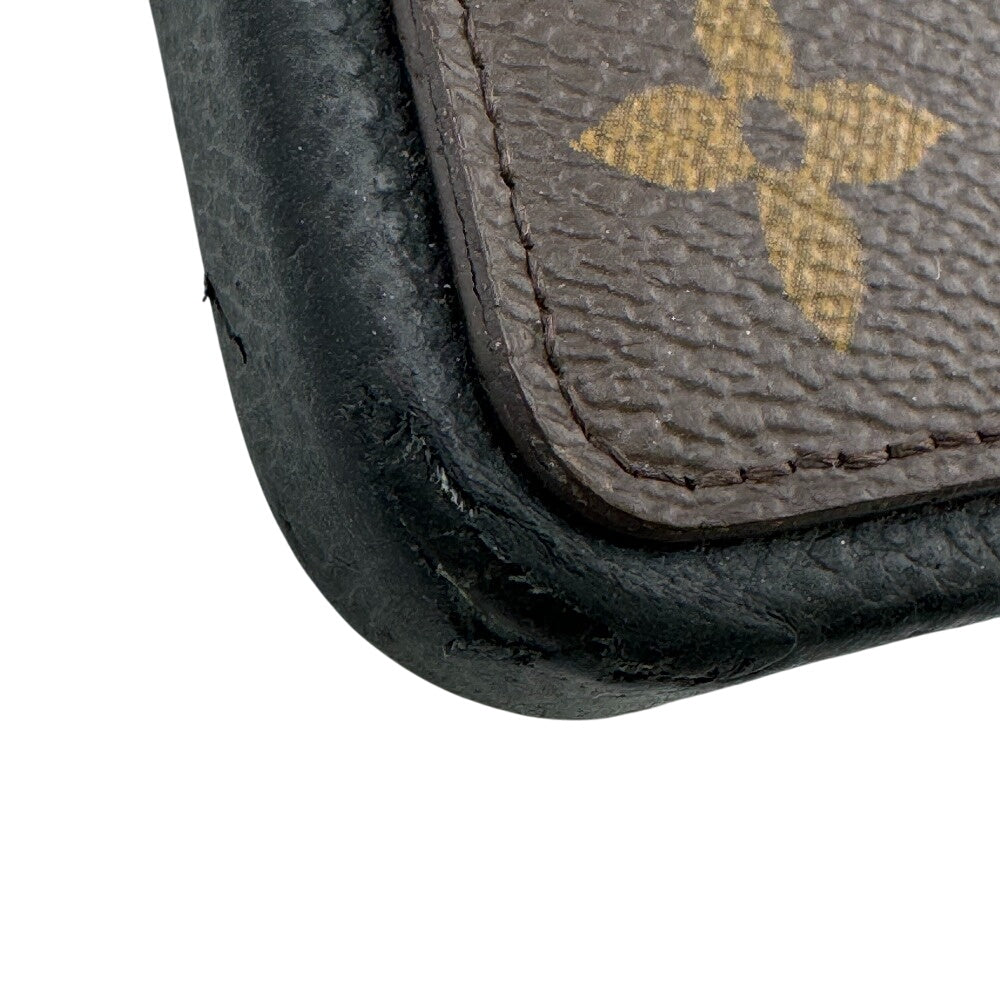 LOUIS VUITTON iPhone case leather black Monogram Bumper iPhone 15Pro MAX