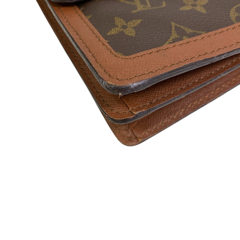 LOUIS VUITTON Shoulder Bag leather Brown Monogram Raspail Women
