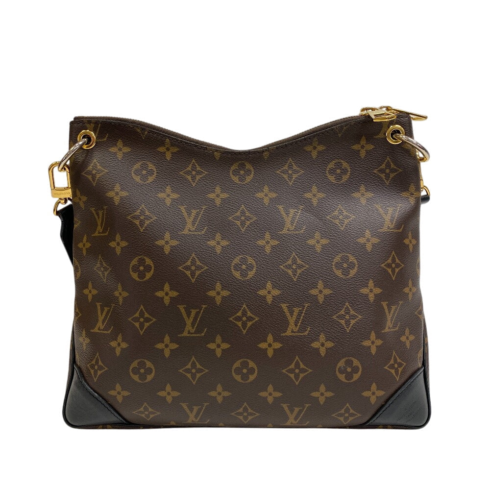LOUIS VUITTON Shoulder Bag PVC coated canvas, leather Brown Monogram Odeon NM PM
