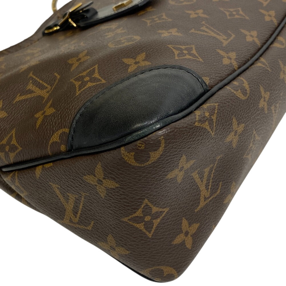 LOUIS VUITTON Shoulder Bag PVC coated canvas, leather Brown Monogram Odeon NM PM