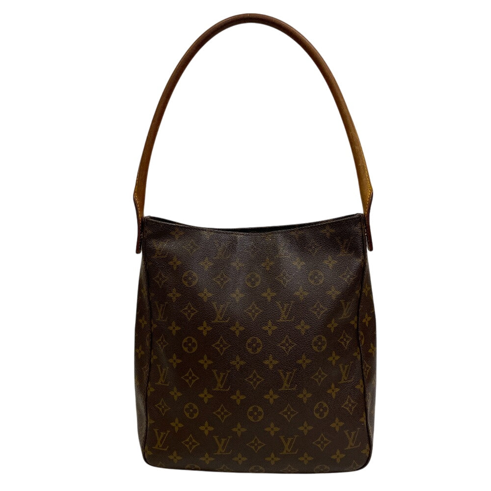 LOUIS VUITTON Shoulder Bag leather Brown Monogram LoopingGM