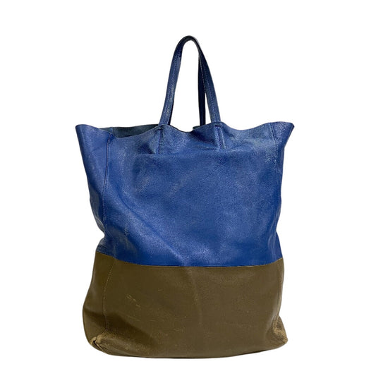 CELINE Tote Bag leather blue Horizontalkava
