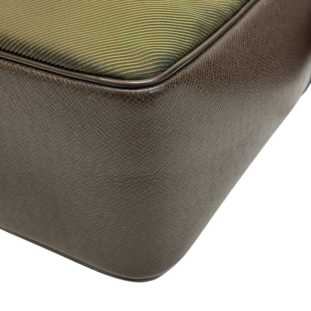LOUIS VUITTON Shoulder Bag Nylon, Leather Khaki green Shoulder Bag Taiga Thai meal mens
