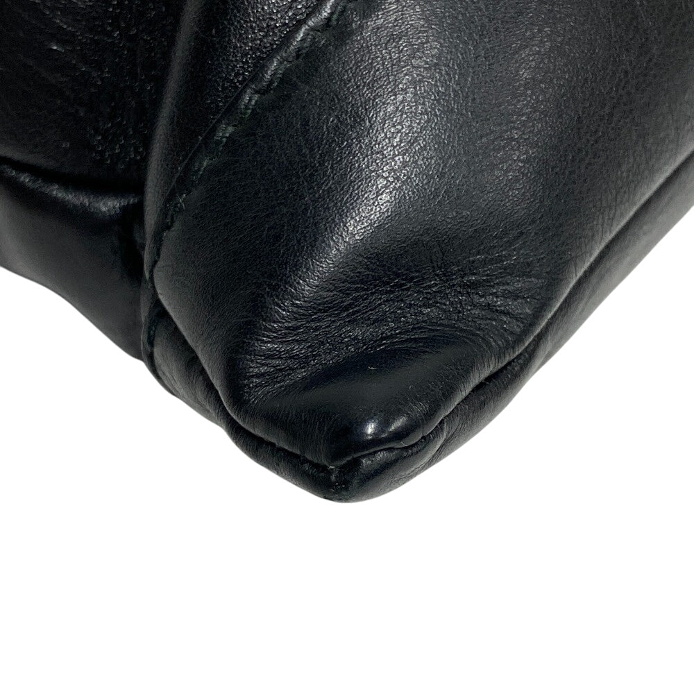 BALENCIAGA Clutch bag 373834 leather black business bag mens(Unisex)