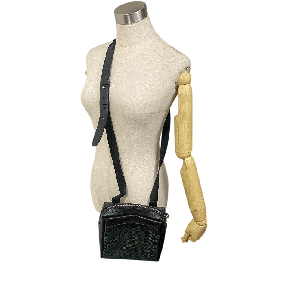 LOUIS VUITTON Shoulder Bag Taiga black Shoulder Bag Taiga Sayan mens