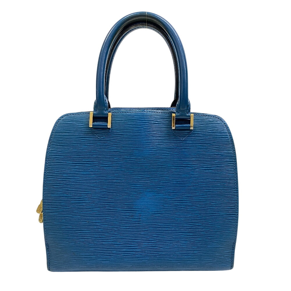 LOUIS VUITTON Handbag leather blue Epi Ponneuf Women
