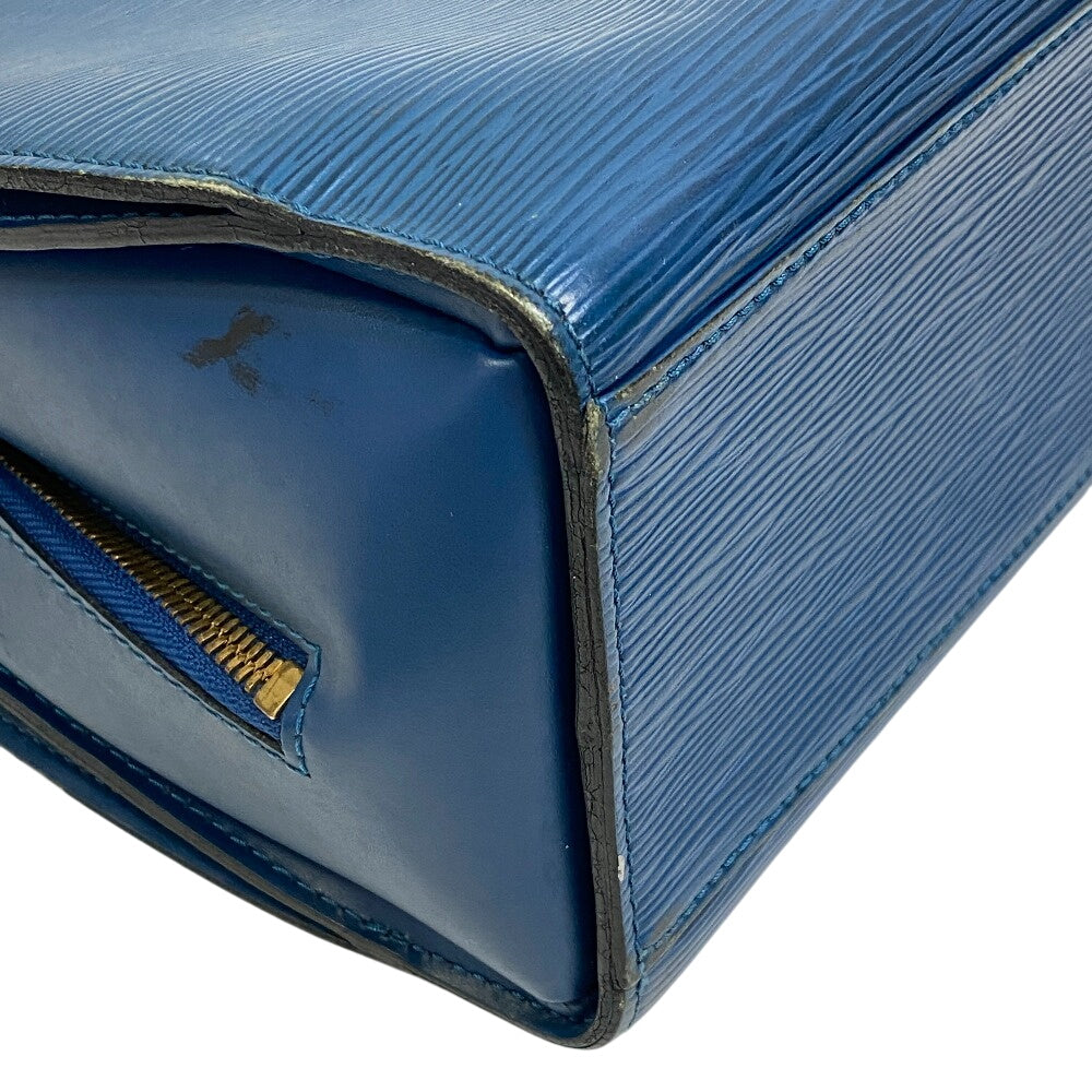 LOUIS VUITTON Handbag leather blue Epi Ponneuf Women