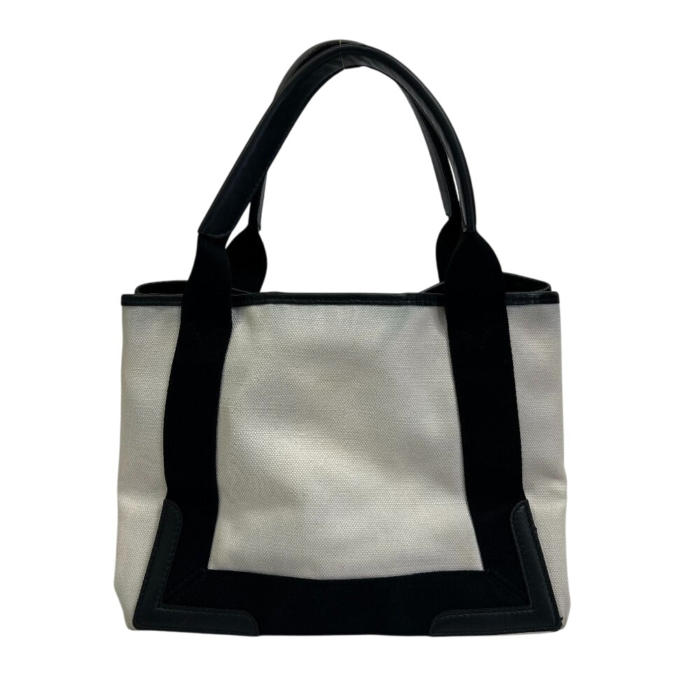 BALENCIAGA Handbag 339933 Canvas, Leather white Navy Cabas S