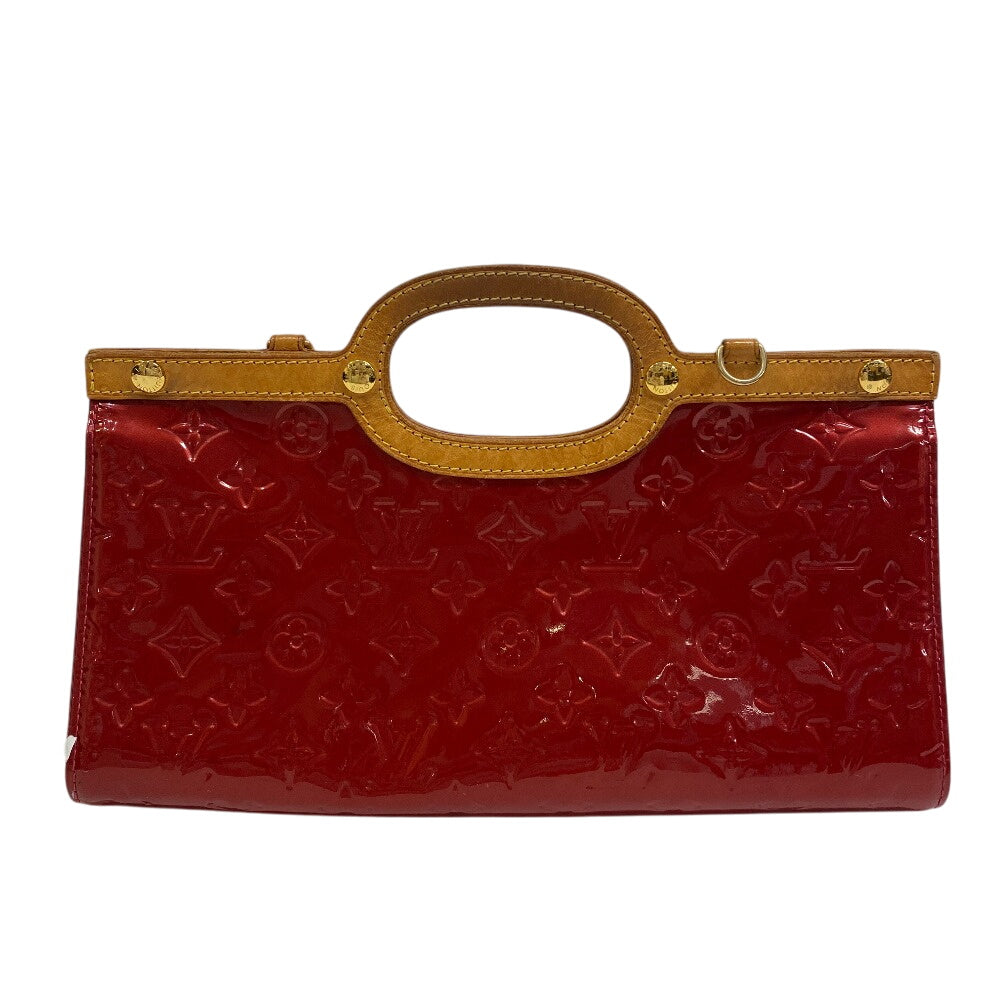 LOUIS VUITTON Handbag enamel Red Vernis Roxbury Drive Women