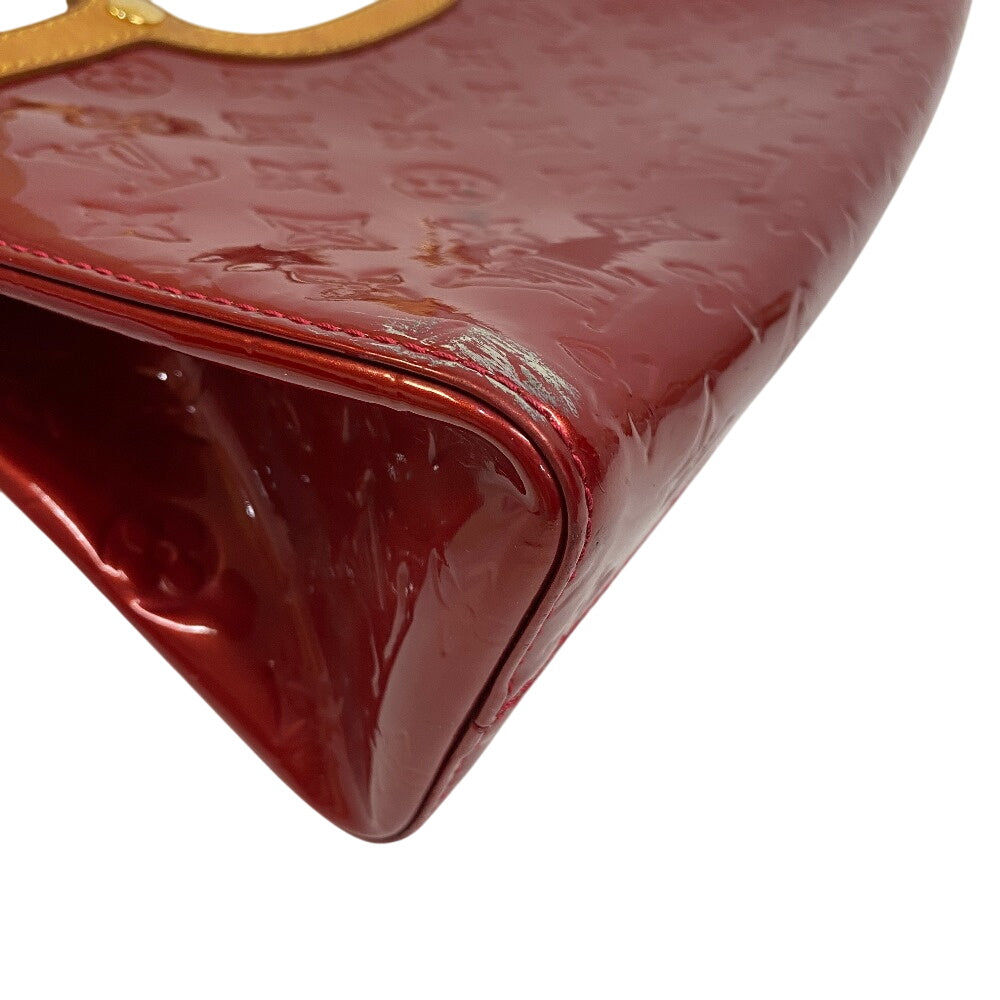 LOUIS VUITTON Handbag enamel Red Vernis Roxbury Drive Women