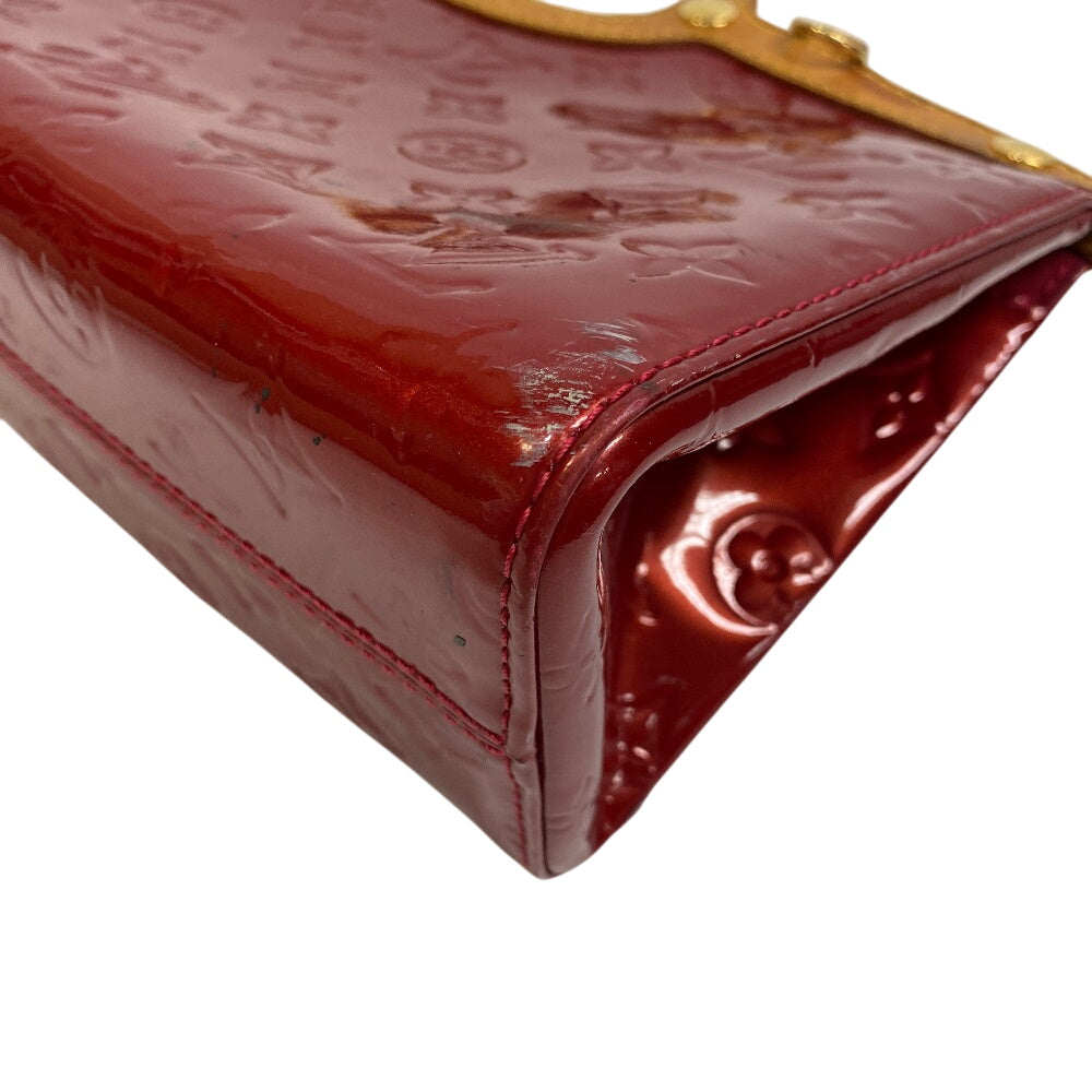 LOUIS VUITTON Handbag enamel Red Vernis Roxbury Drive Women