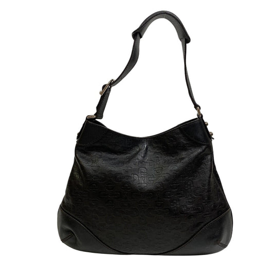 GUCCI Shoulder Bag 272386 leather black Horsebit 1995 Hobo bag Women