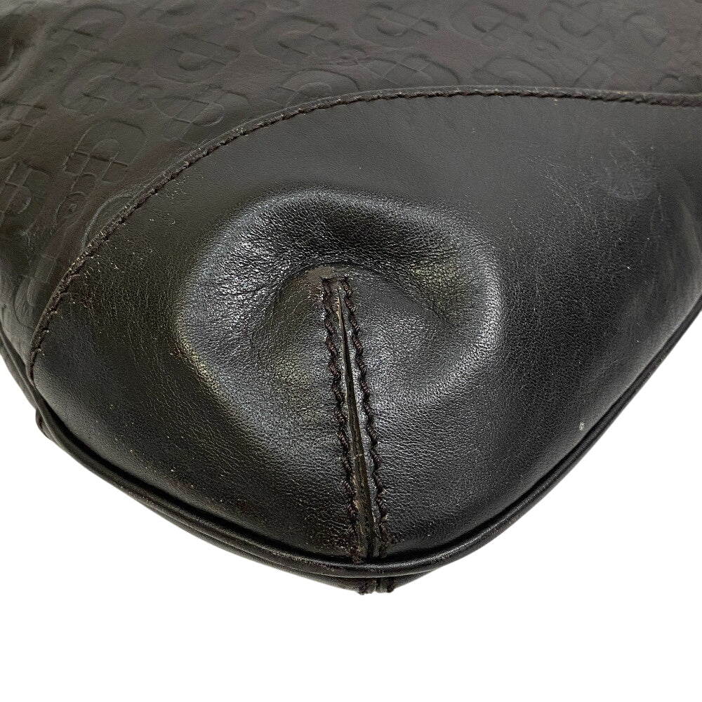 GUCCI Shoulder Bag 272386 leather black Horsebit 1995 Hobo bag Women