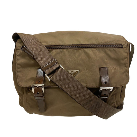 PRADA Shoulder Bag Nylon khaki Vera Messenger bag mens