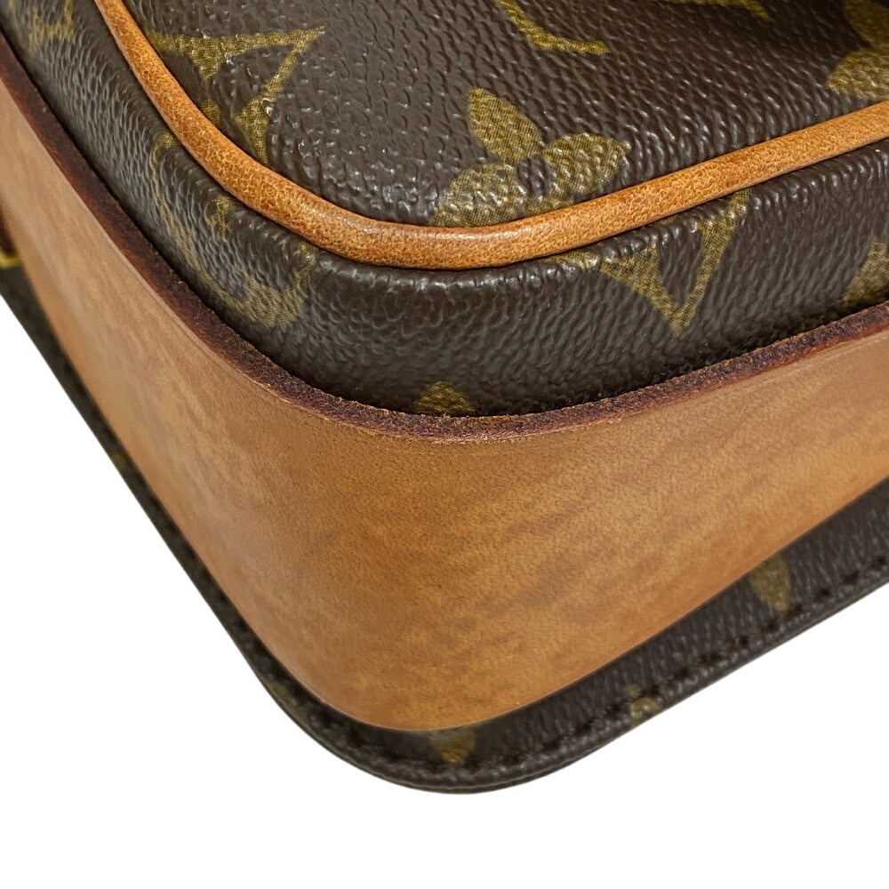 LOUIS VUITTON Shoulder Bag leather Brown Monogram CartouchiereMM Women