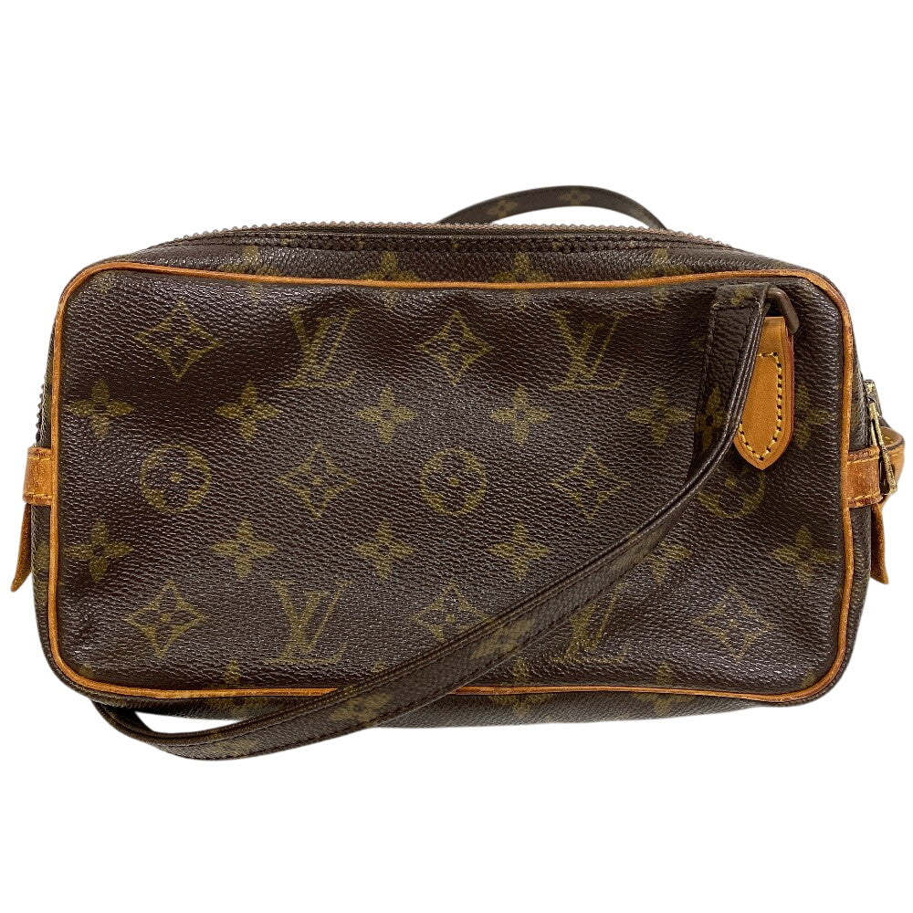 LOUIS VUITTON Shoulder Bag Monogram canvas, leather Brown Monogram Marley Bandouliere Pochette