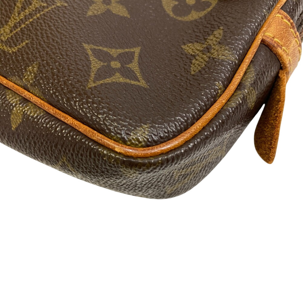 LOUIS VUITTON Shoulder Bag Monogram canvas, leather Brown Monogram Marley Bandouliere Pochette