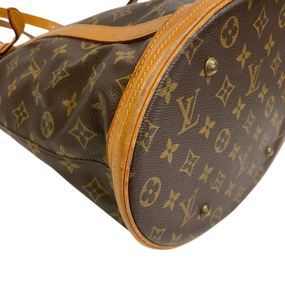 LOUIS VUITTON Shoulder Bag Monogram Brown Monogram BucketGM