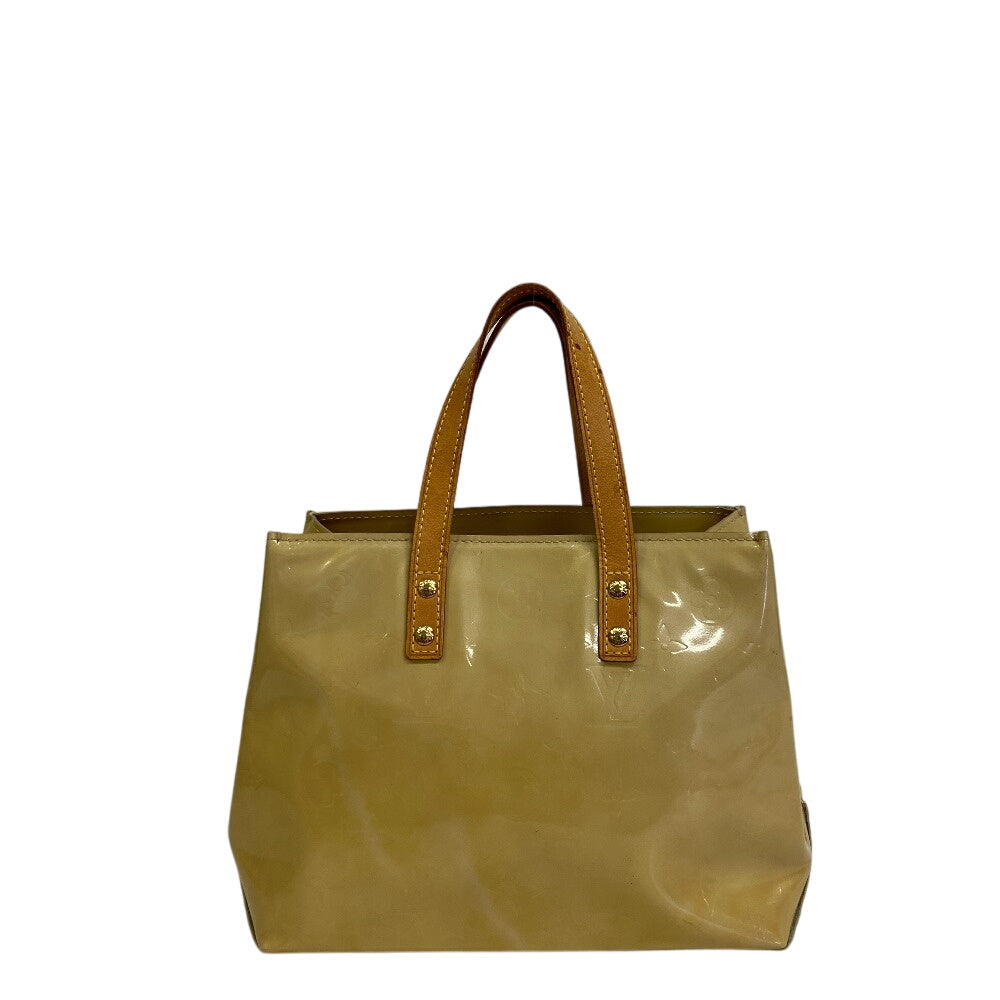 LOUIS VUITTON Handbag enamel yellow Vernis Lead PM