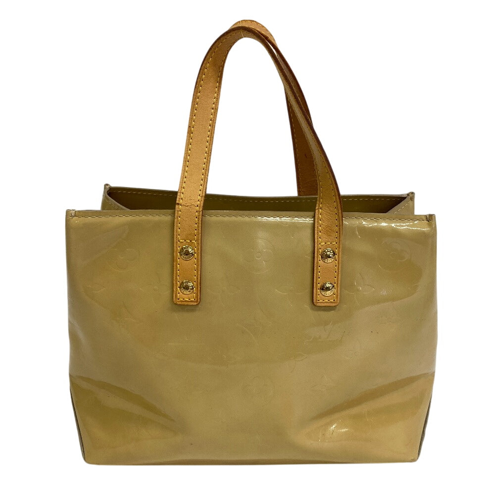LOUIS VUITTON Handbag enamel yellow Vernis Lead PM