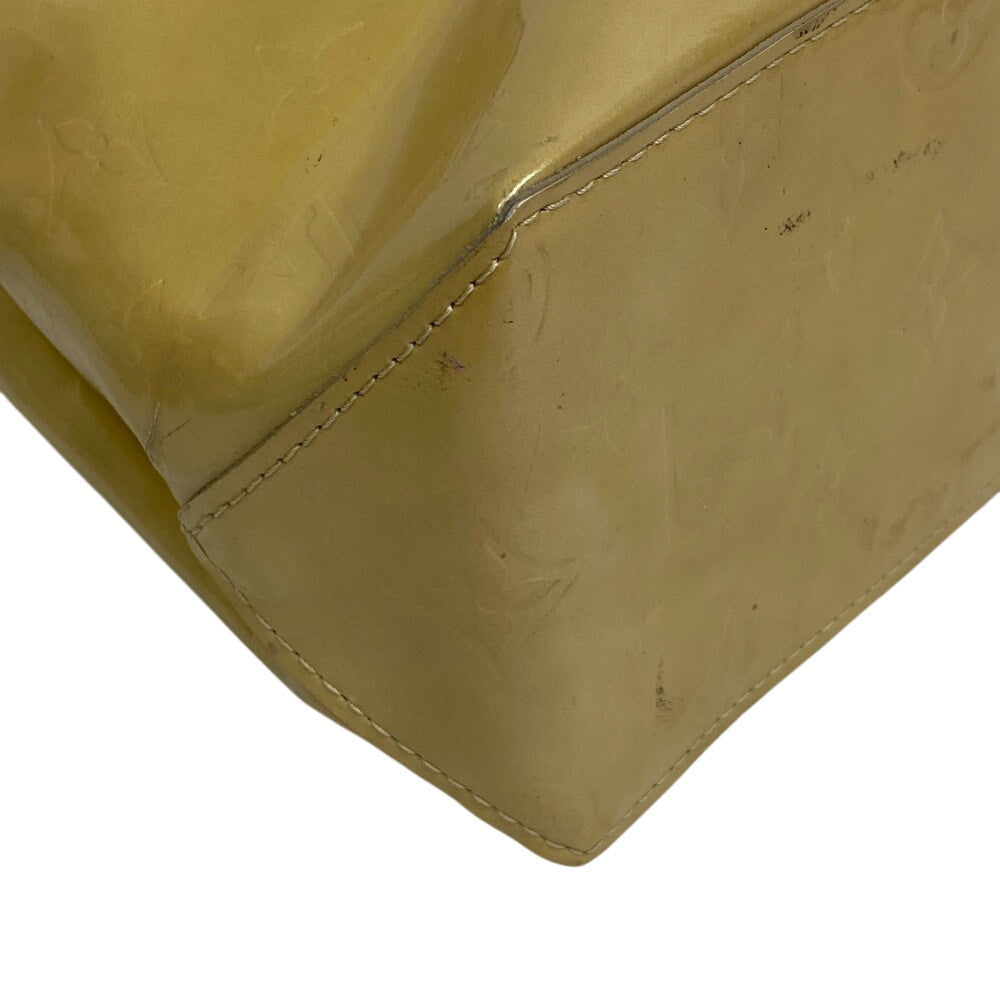 LOUIS VUITTON Handbag enamel yellow Vernis Lead PM