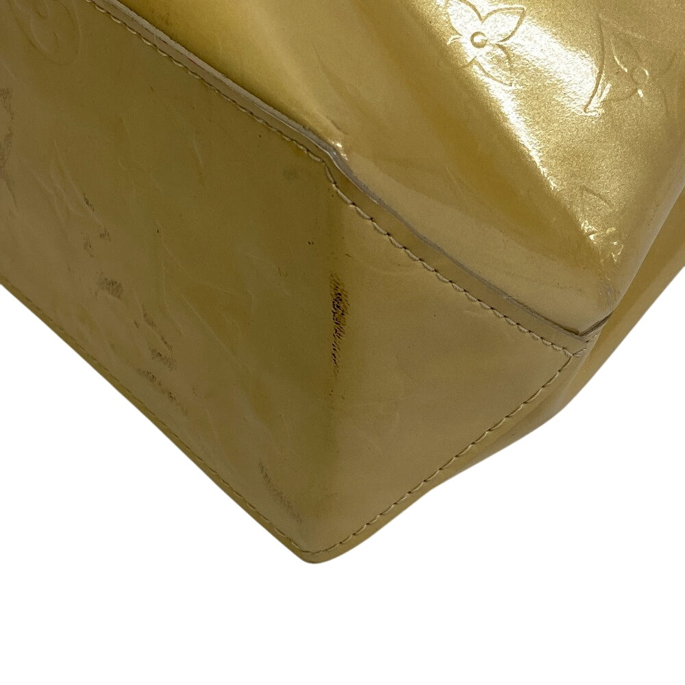 LOUIS VUITTON Handbag enamel yellow Vernis Lead PM