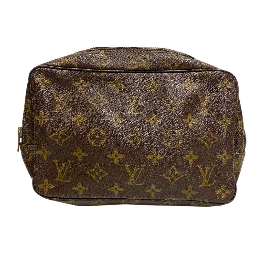LOUIS VUITTON Clutch bag leather Brown Monogram Truth Cracking T 23