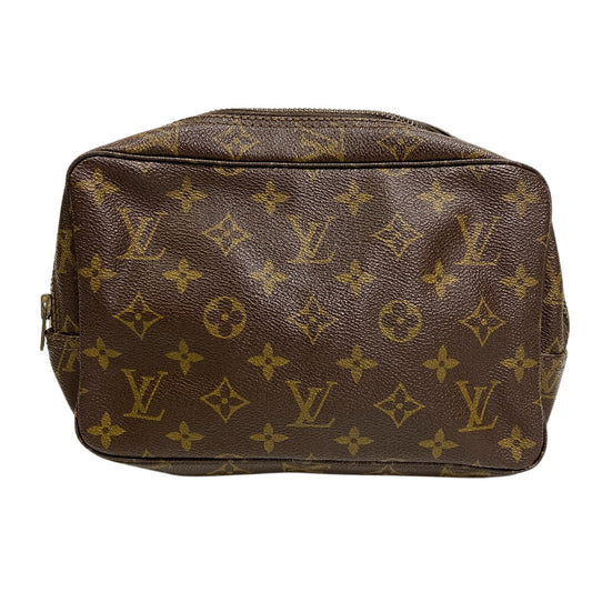LOUIS VUITTON Clutch bag leather Brown Monogram Truth Cracking T 23