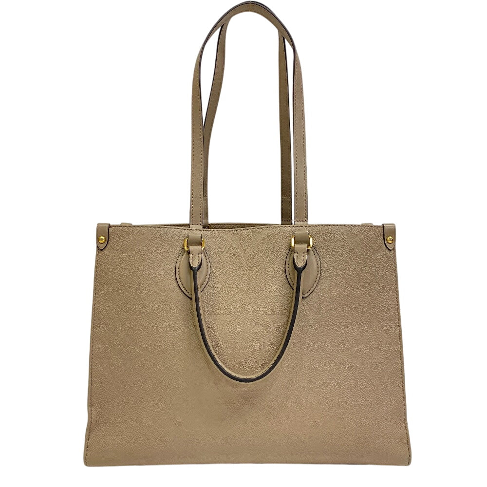  LOUIS VUITTON Handbag Monogram Empreinte , Leather beige Monogram Ann Platt On the Go MM