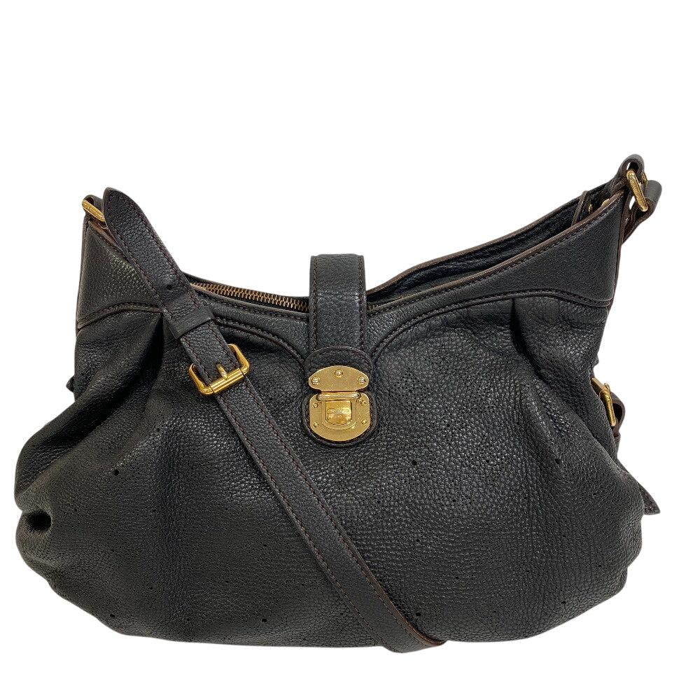 LOUIS VUITTON Shoulder Bag leather Noir Monogram Mahina XS Mahina XS Shoulder Bag