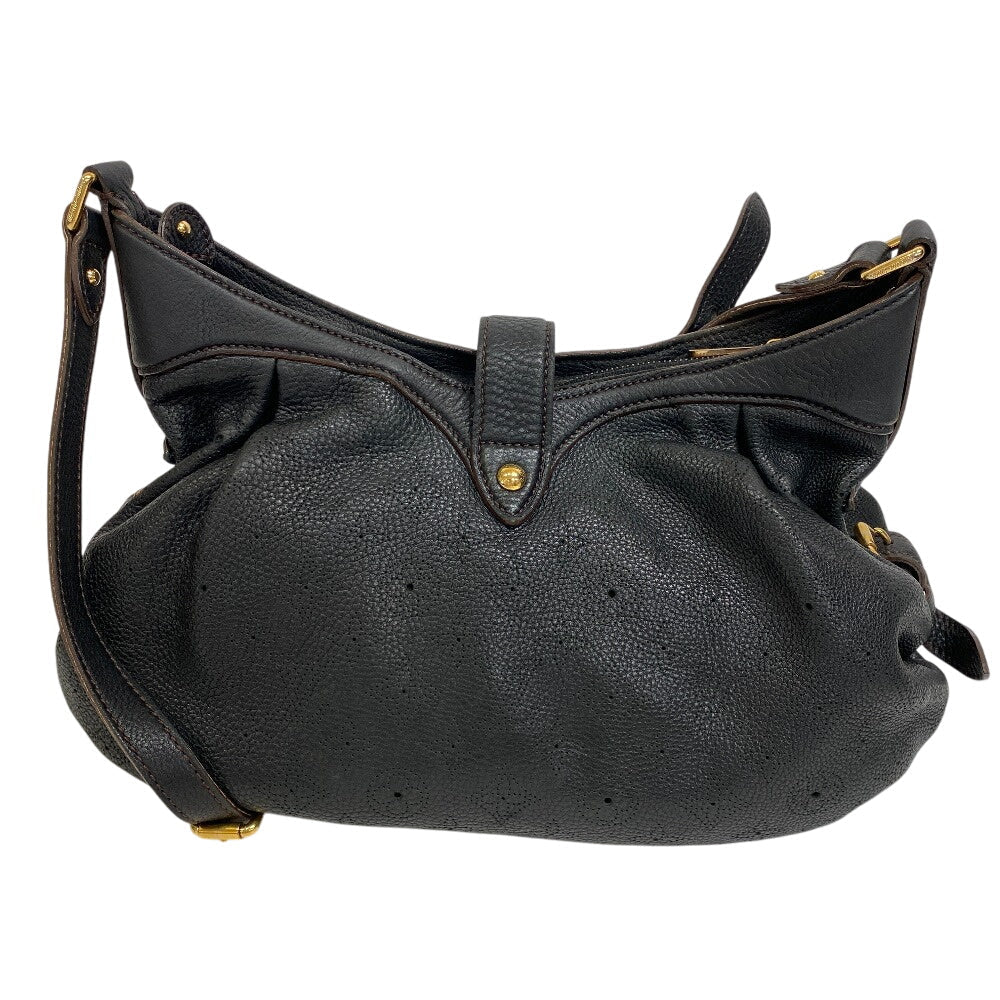 LOUIS VUITTON Shoulder Bag leather Noir Monogram Mahina XS Mahina XS Shoulder Bag