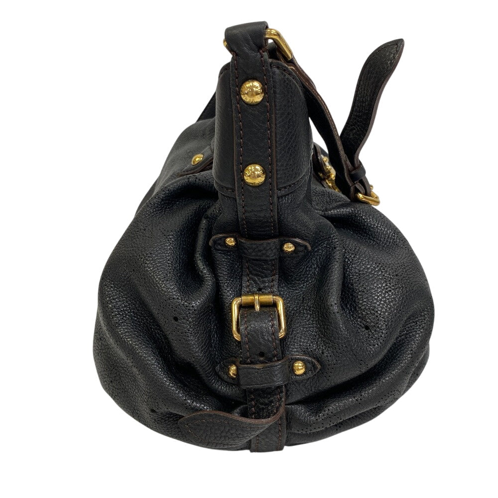 LOUIS VUITTON Shoulder Bag leather Noir Monogram Mahina XS Mahina XS Shoulder Bag