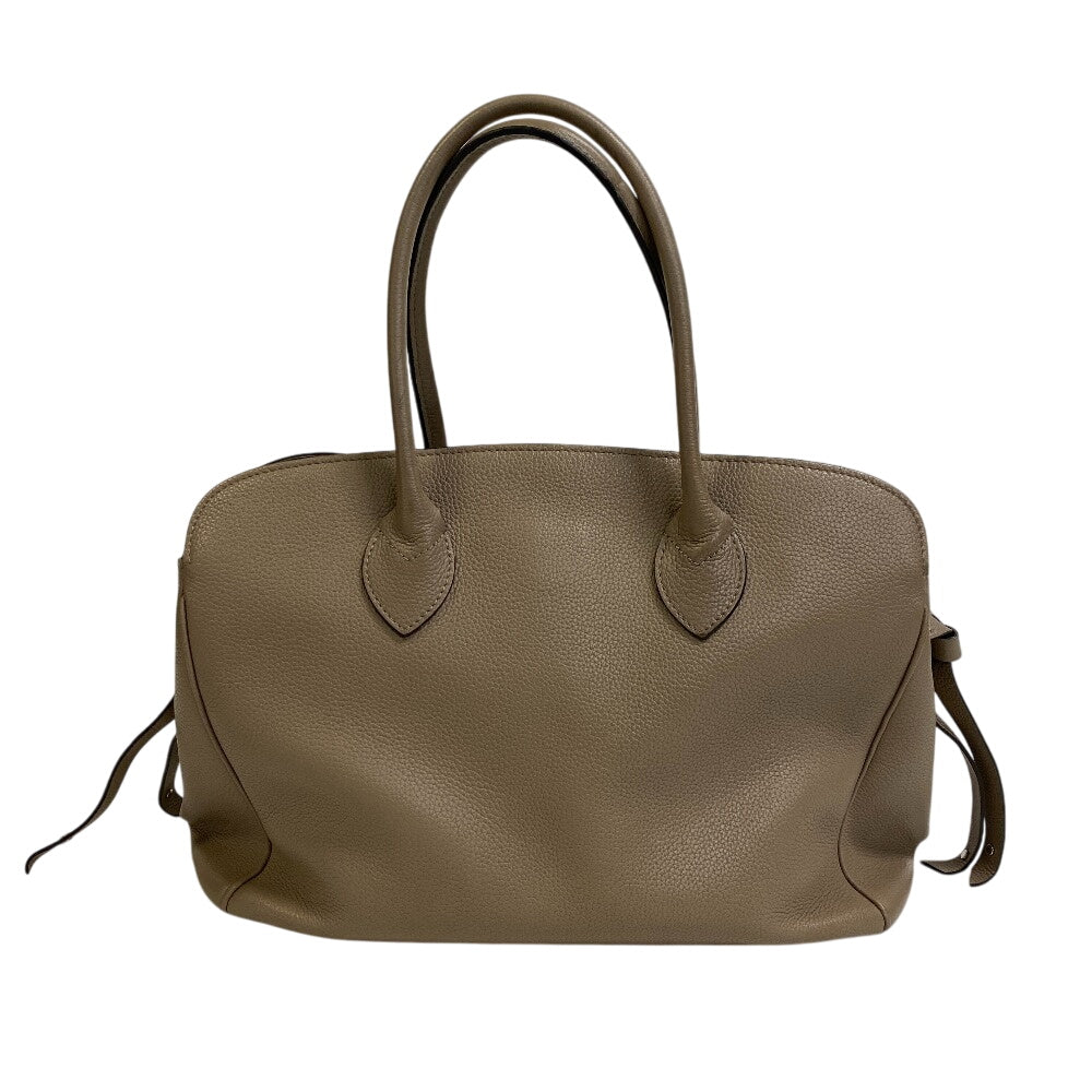 LOUIS VUITTON Tote Bag leather beige Mira MM