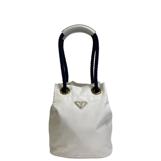 PRADA Handbag Nylon white Mariner Mall