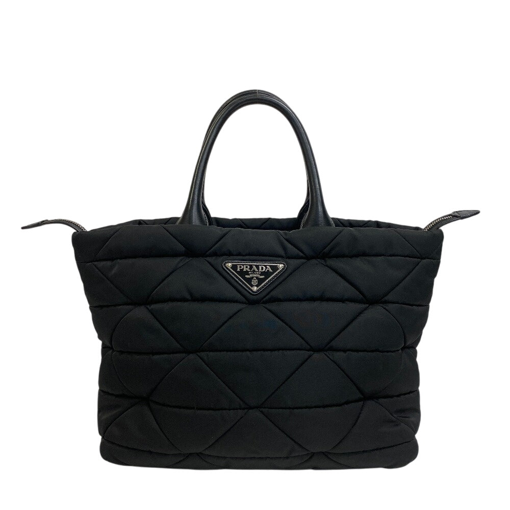 PRADA Handbag 1BG435 Nylon black Re-Nylon Padded Tote Bag