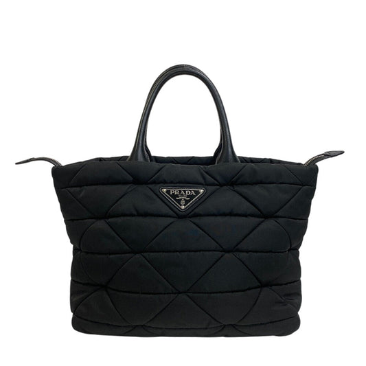 PRADA Handbag 1BG435 Nylon black Re-Nylon Padded Tote Bag
