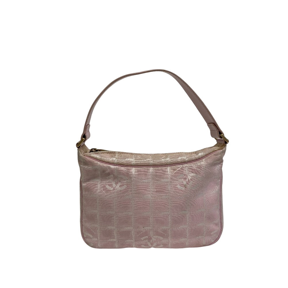 CHANEL Shoulder Bag Canvas, Nylon pink New Travel Shoulder Bag