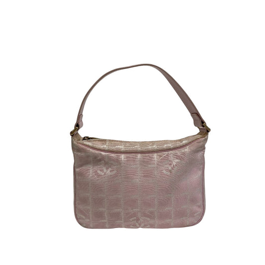 CHANEL Shoulder Bag Canvas, Nylon pink New Travel Shoulder Bag