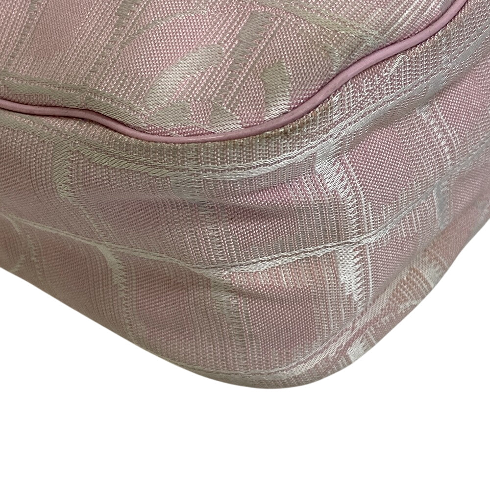 CHANEL Shoulder Bag Canvas, Nylon pink New Travel Shoulder Bag