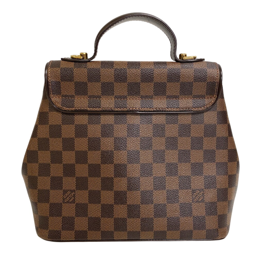 LOUIS VUITTON Handbag leather Brown Damier Bergamo PM