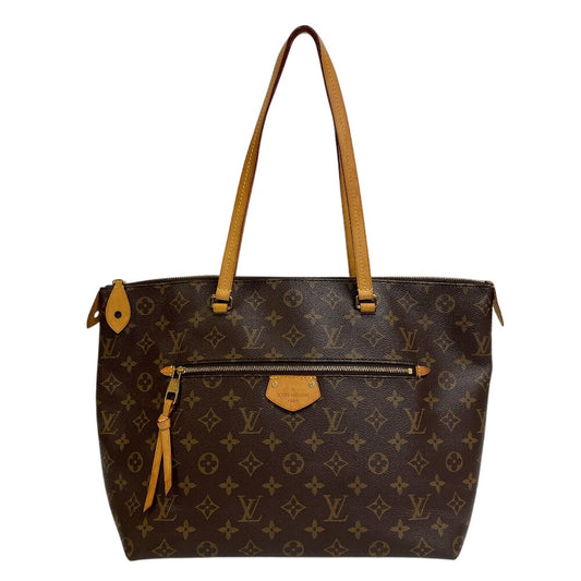 LOUIS VUITTON Tote Bag leather Brown Monogram Jena MM