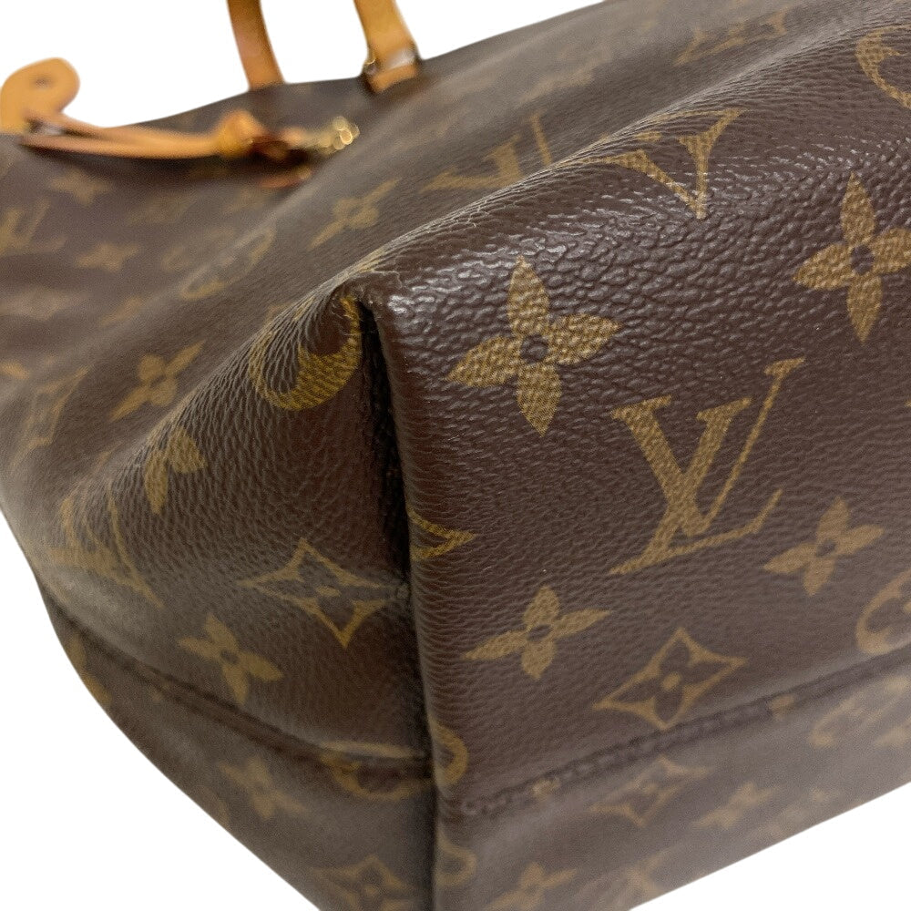  LOUIS VUITTON Tote Bag leather Brown Monogram Jena MM