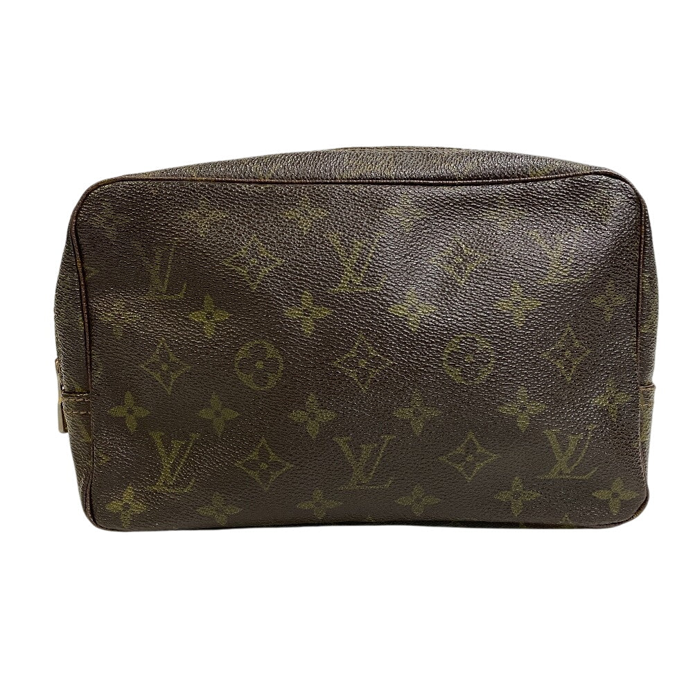 LOUIS VUITTON business bag leather Brown Monogram Trousse Toilette 23