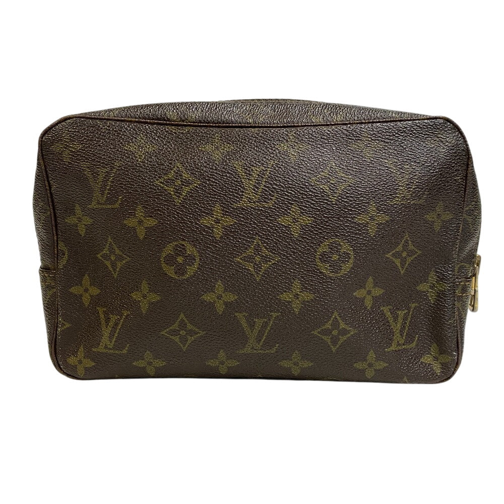 LOUIS VUITTON business bag leather Brown Monogram Trousse Toilette 23