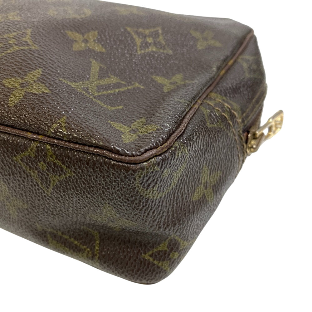LOUIS VUITTON business bag leather Brown Monogram Trousse Toilette 23