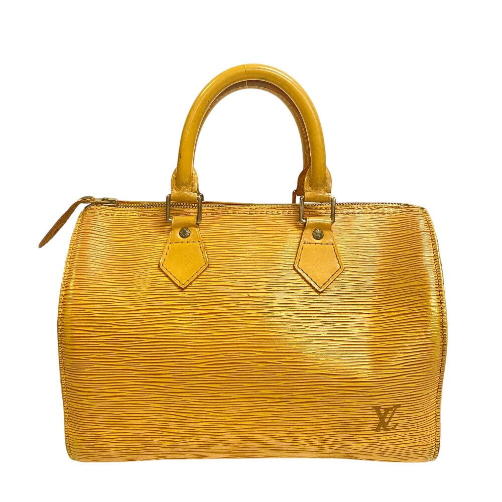 LOUIS VUITTON Handbag leather yellow Epi